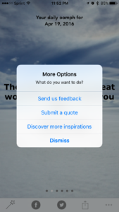 지난 겨울방학(?)때 swift 공부하고자 만들었던 앱인데, 피드백을 받을 수 있는 기능을 만들어 놓았다.